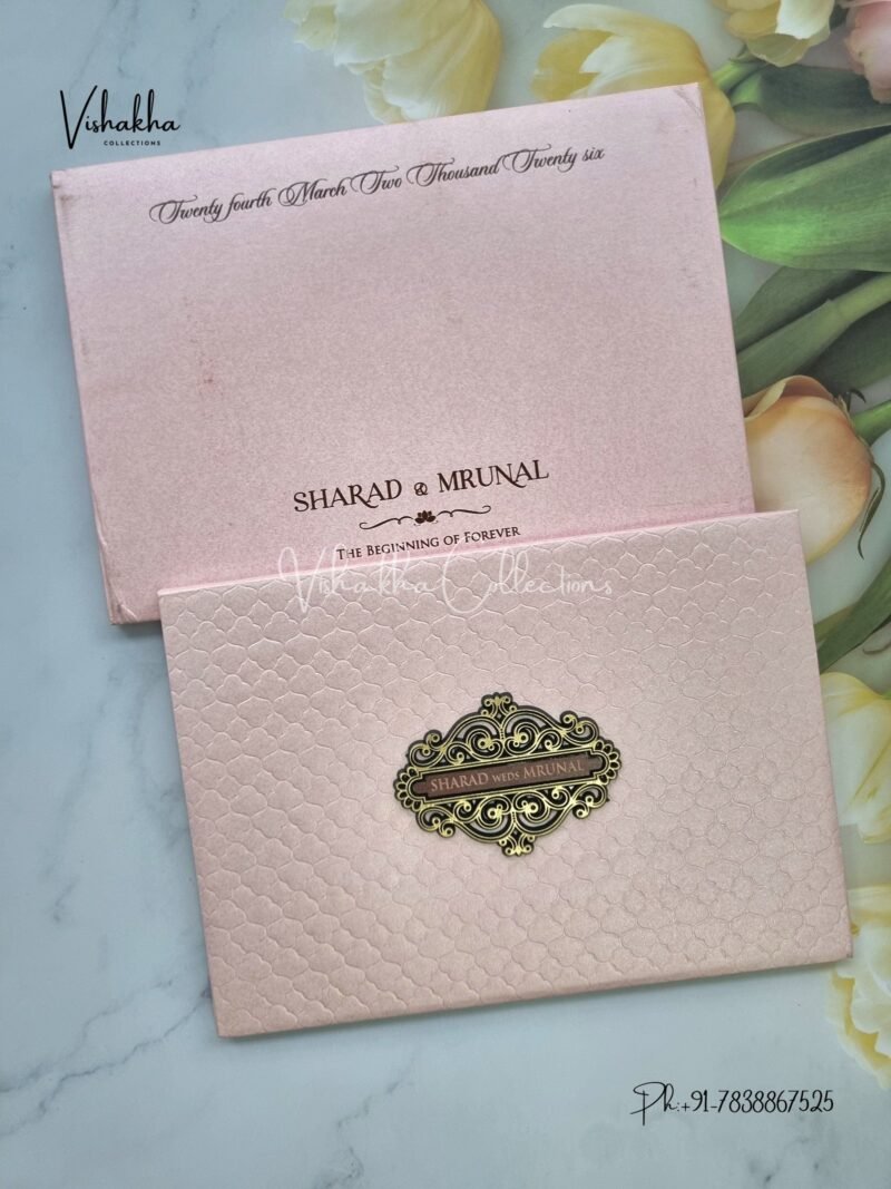 Hindu Muslim Christian Sikh Padded invitation Cards JM-N2512