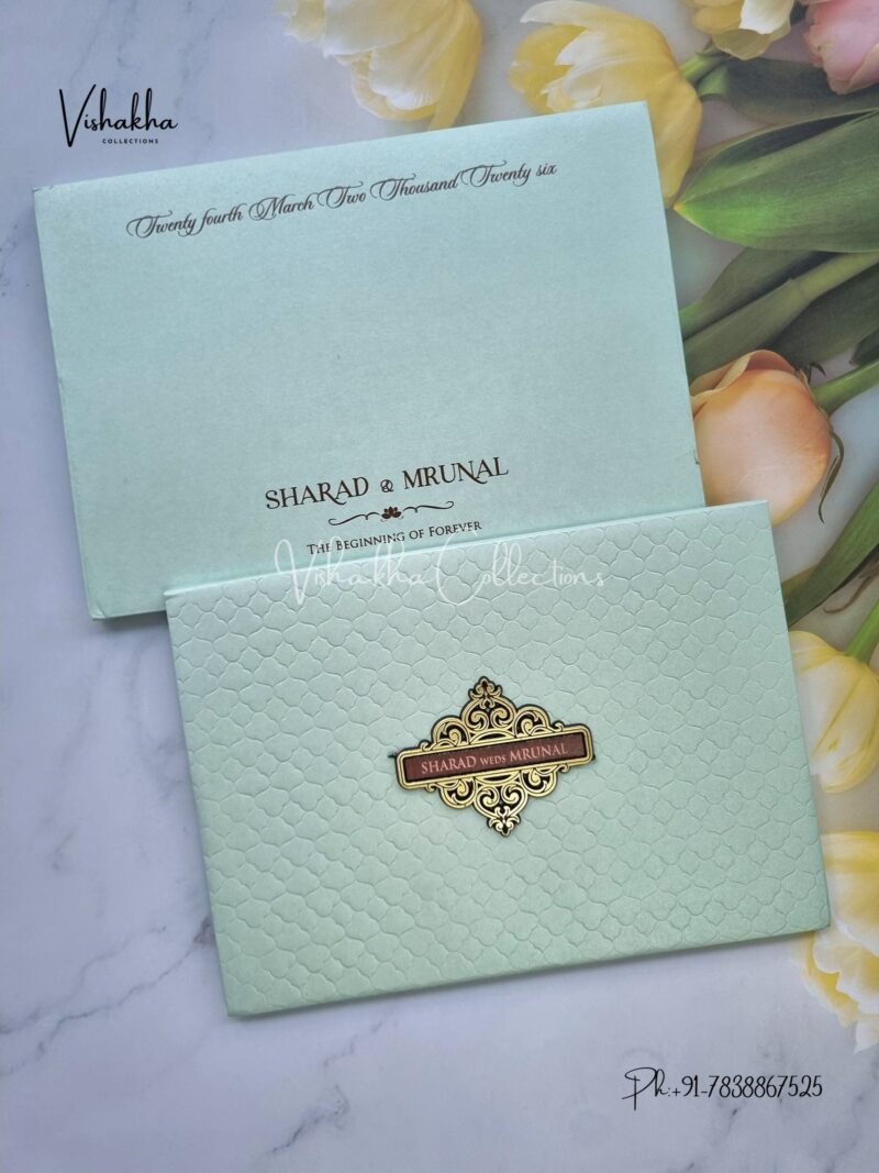 Hindu Muslim Christian Sikh Padded invitation Cards JM-N2513