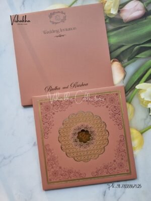 Hindu Muslim Christian Sikh Padded invitation Cards SN-137