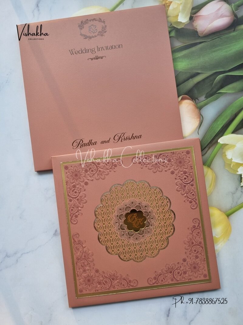 Hindu Muslim Christian Sikh Padded invitation Cards SN-137