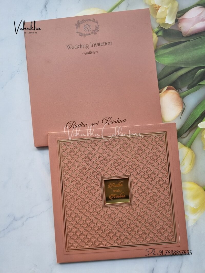 Hindu Muslim Christian Sikh Padded invitation Cards SN-141