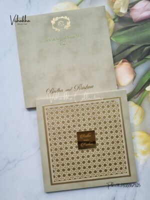 Hindu Muslim Christian Sikh Padded invitation Cards SN-169