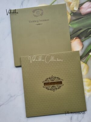 Hindu Muslim Christian Sikh Padded invitation Cards SN-77