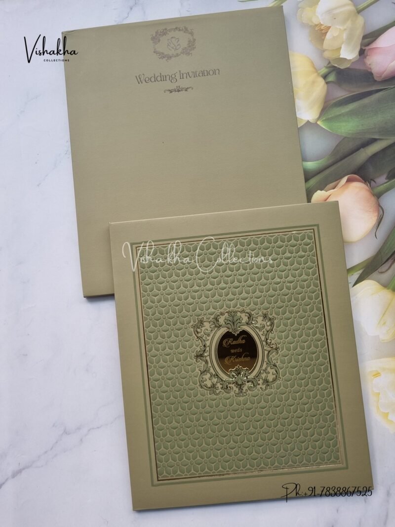 Hindu Muslim Christian Sikh Padded invitation Cards SN-83