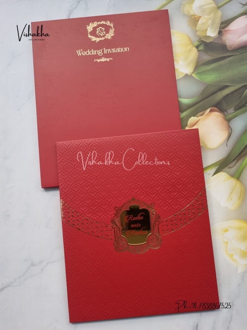 Hindu Muslim Christian Sikh Padded invitation Cards SN-86