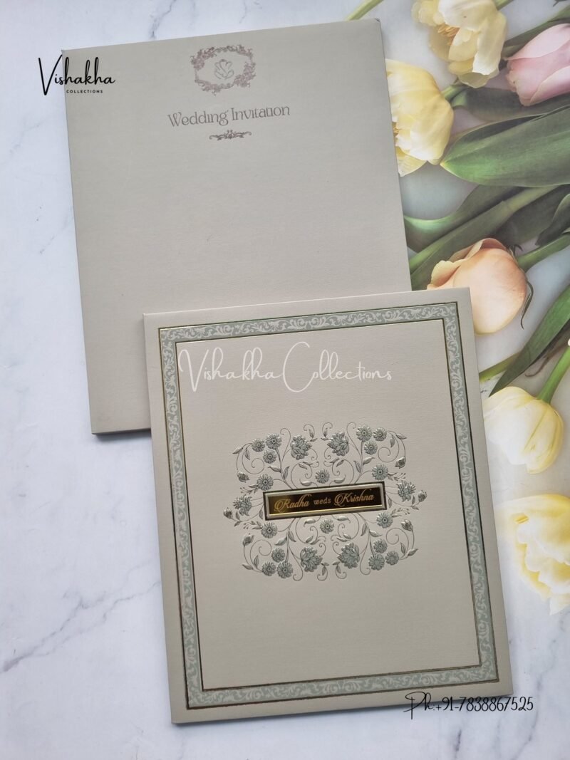 Hindu Muslim Christian Sikh Padded invitation Cards SN-88