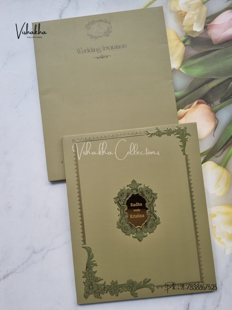 Hindu Muslim Christian Sikh Padded invitation Cards SN-89