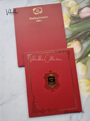 Hindu Muslim Christian Sikh Padded invitation Cards SN-90