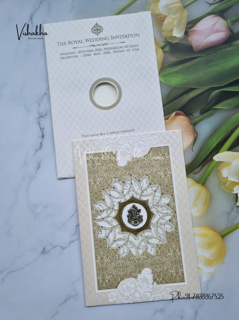 Hindu Muslim Christian Sikh invitation Cards CR-8075G