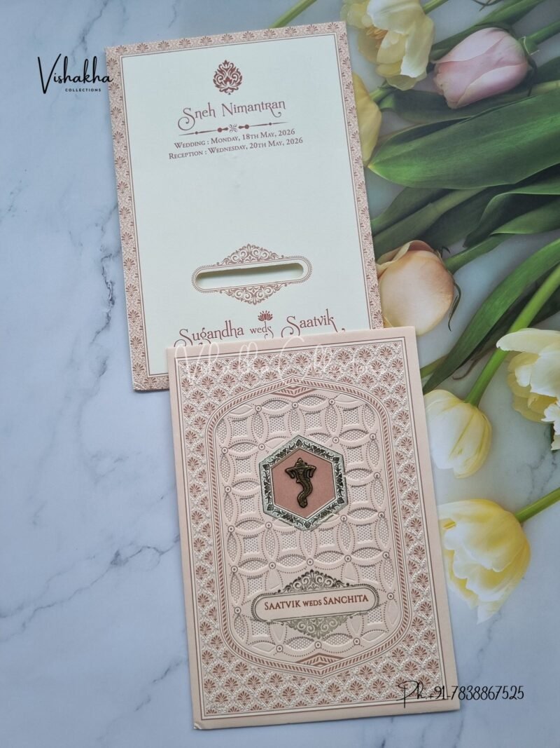 Hindu Muslim Christian Sikh invitation Cards CR-8079G