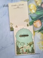 Front-Photo-of-Peacock-Semi-Box-Flower-Hindu-Muslim-Christian-Sikh-yellow-Colored-invitation-Cards-SK-3376-1.jpg