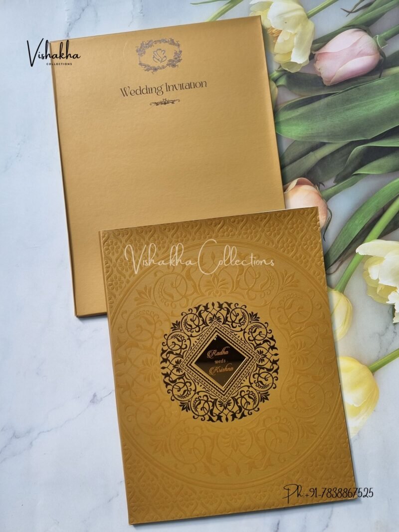 Semi Box Colored invitation Cards SN-57