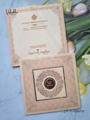 Semi Box Hindu Muslim Christian Sikh invitation Cards CR-7068