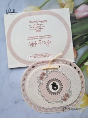 Semi Box Hindu Muslim Christian Sikh invitation Cards CR-8084