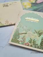 Side-Angle-Of-Peacock-Semi-Box-Flower-Hindu-Muslim-Christian-Sikh-yellow-Colored-invitation-Cards-SK-3376-1.jpg