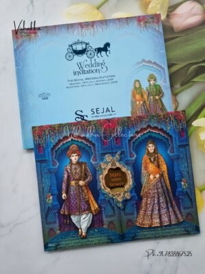 Dulah Dulhan Hindu Sikh Padded invitation Cards PN-1205